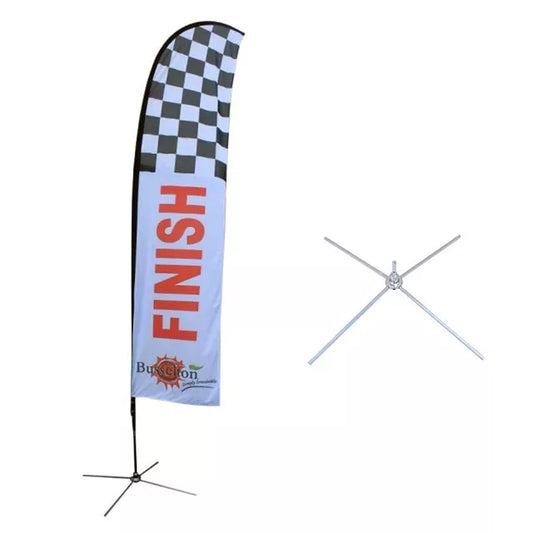 Eye-catching and attention-grabbing Trade Show Flag D-B002