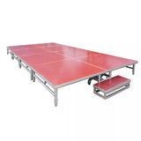 School Use Aluminium Portable Folding Stage on Wheels for Sale