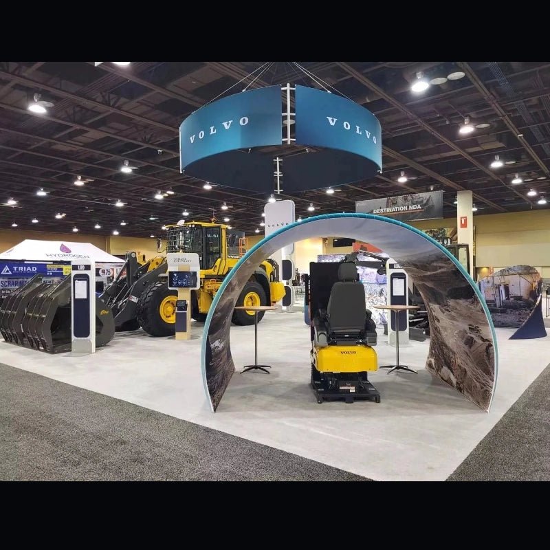 For Upcoming World of Concrete, Custom Trade Show Booth Design And Display Using SEG Aluminum Frame Exhibition All Size Booth