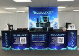 10×10 Backlit Beauty Show Booth with Showcases & Counters