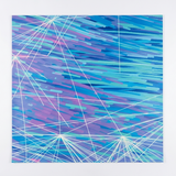 Geometric Abstract No Glue PVC flooring For Trade Show