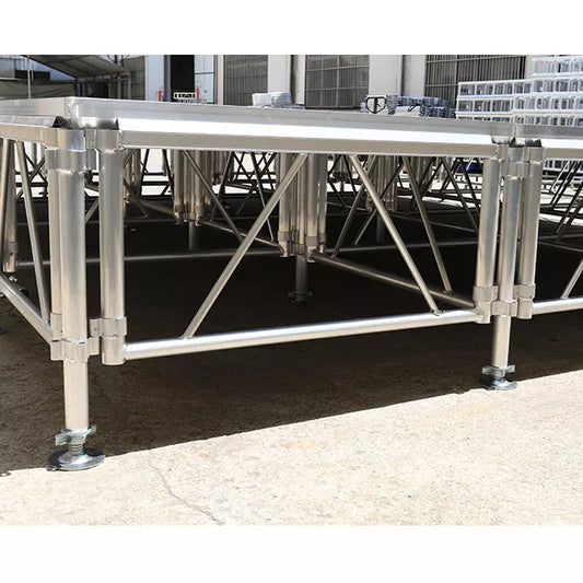 Weather Resistant Height Adjustable Modular 4ftx4ft All Terrain Stage for Outdoor Event