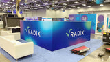 Non-backlit Trade Show Hanging Sign Rectangular Hanging Banner for AHR Expo