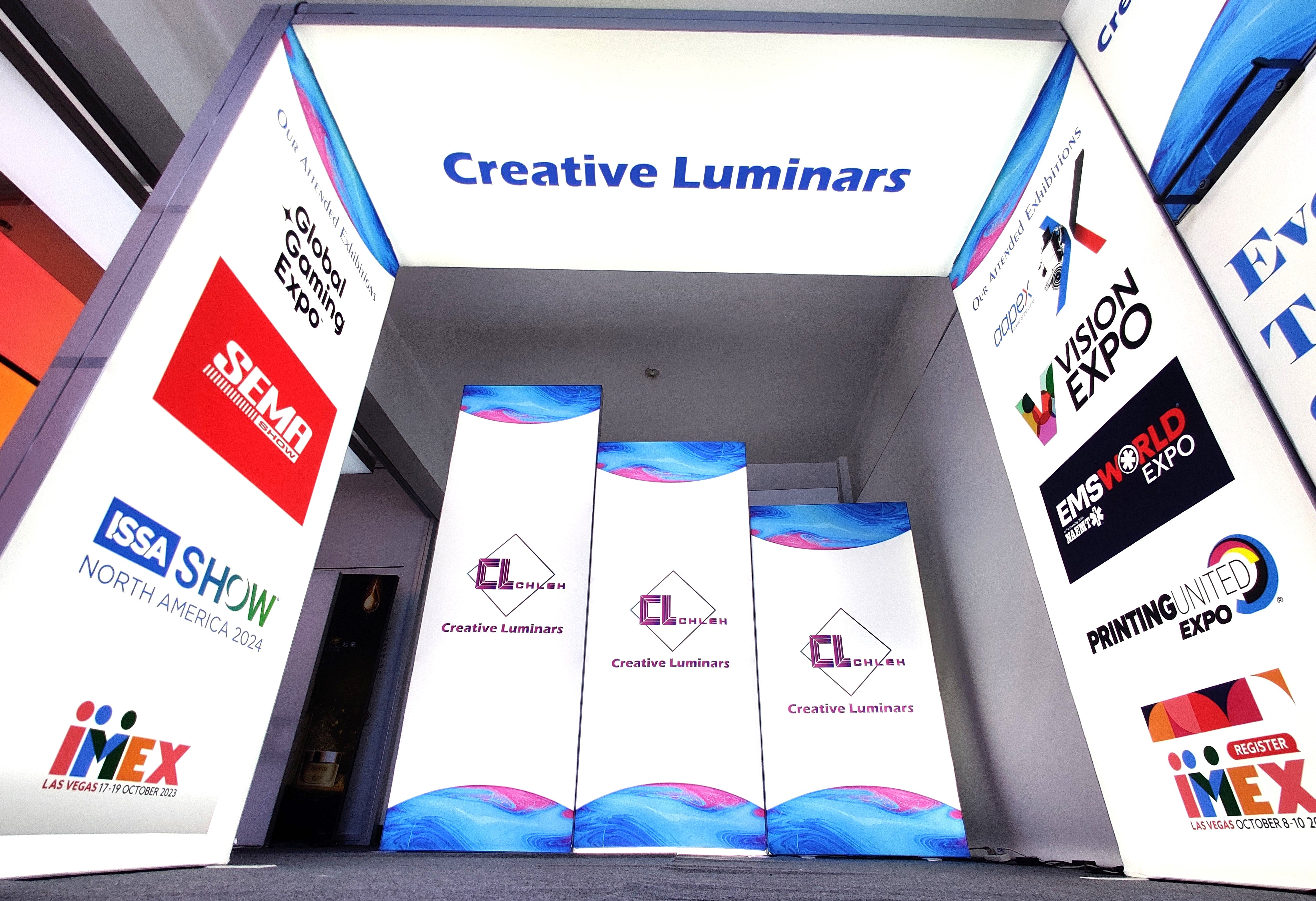 Creative Luminars  Portable Exhibition Display 10X20 with Backlit