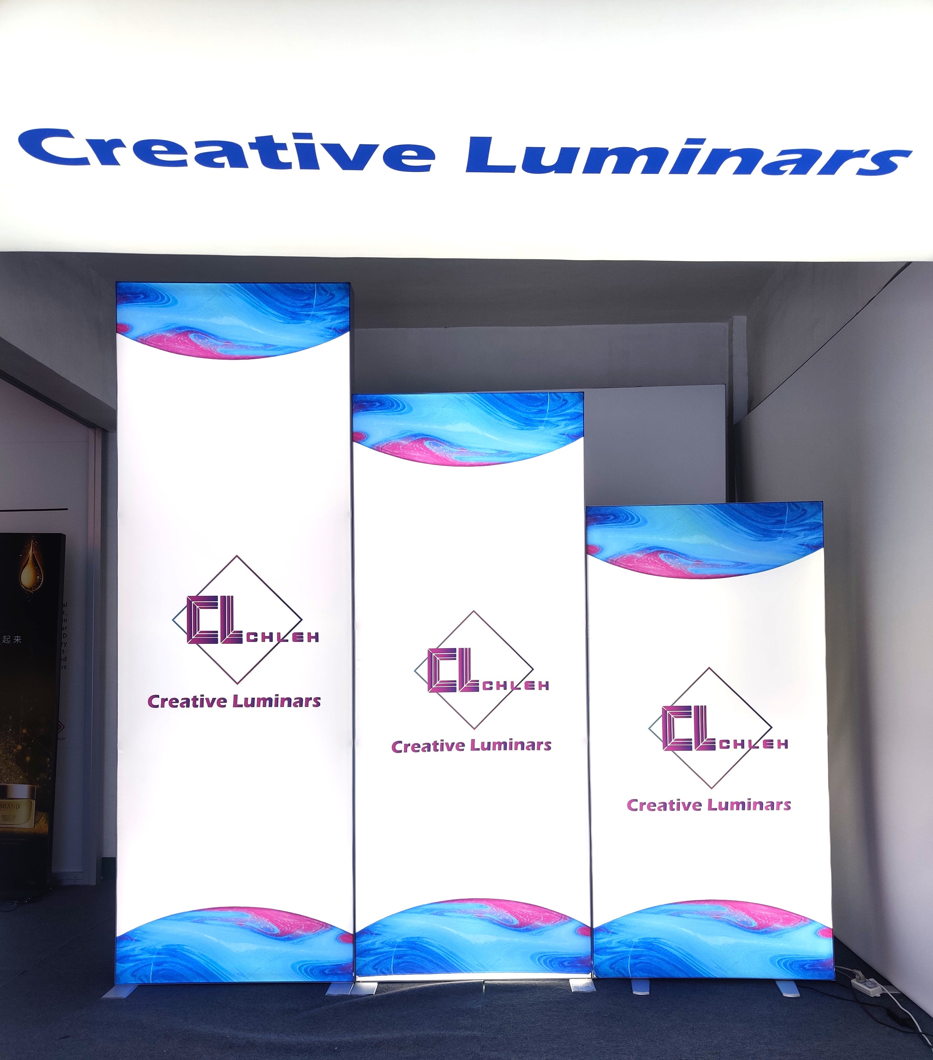 Creative Luminars Exclusive Free Standing Portable LED Fabric Lightbox Supports Various Size Configuration