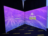 Portable Backlit Wall 3m × 2.5m with Carry Bags