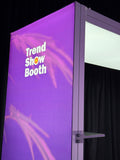 10×10 Portable Backlit Arch Booth with Showcase & Carry Bags