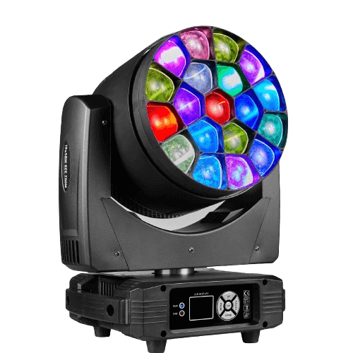 King Lighting 19*20W 4 in 1 RGBW LED moving head zoom beam light