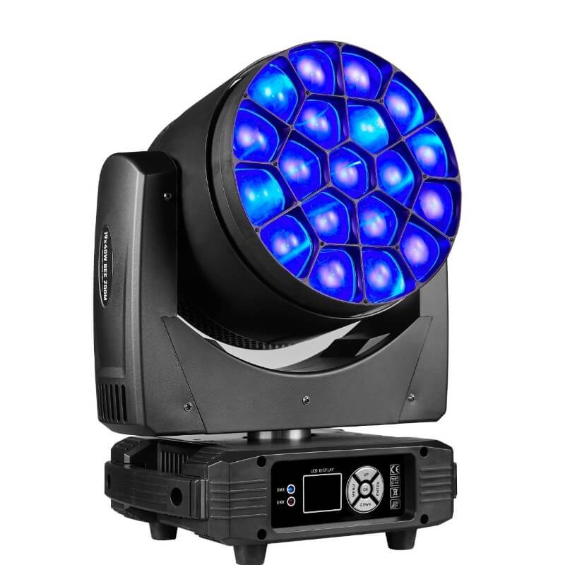 King Lighting 19*20W 4 in 1 RGBW LED moving head zoom beam light