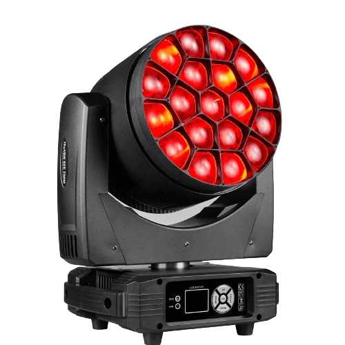 King Lighting 19*20W 4 in 1 RGBW LED moving head zoom beam light