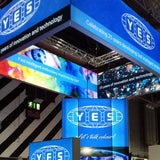 Double-Sided Backlit Trade Show Hanging Sign for TCEA EdTech Trade Show Booth