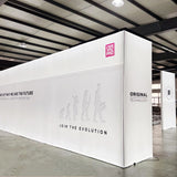 L-Shaped Double-Sided Backlit Expo Hanging Sign Display for SEMA Show