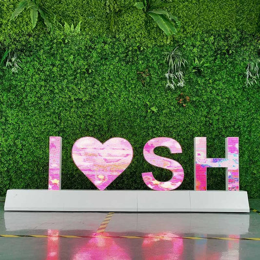 Wedding decor | Confession Decoration,  Decoration Floor Standing P3 Screen Display LED Alphabet Letter & Symbol