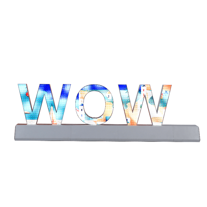 Customized 3D LED Screen Letter Sign Display for Exhibition & Event