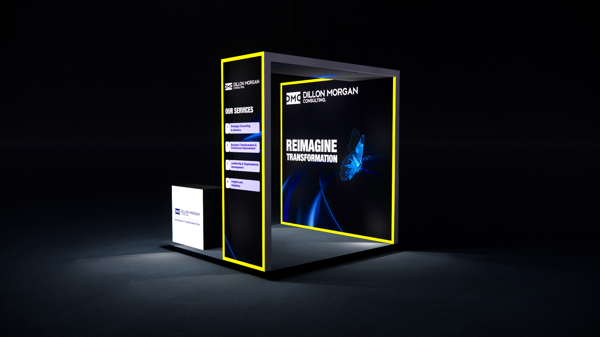 10×10 RGB Edge Lighting Trade Show Booth