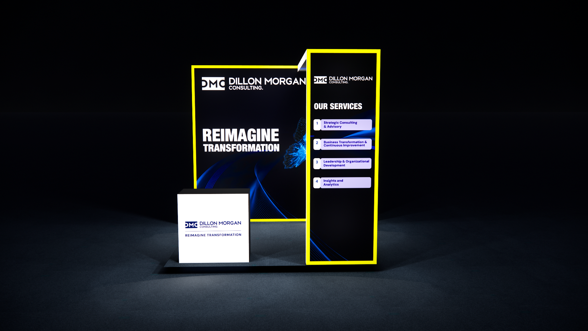 10×10 RGB Edge Lighting Trade Show Booth