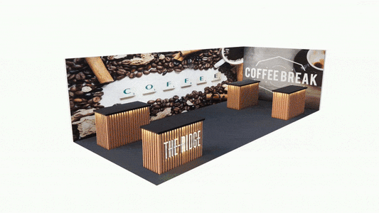 Creative Luminars LED Slat Counter and Signage Unique Design for 20x30 