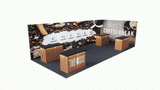 Creative Luminars LED Slat Counter and Signage Unique Design for 20x30 Setup