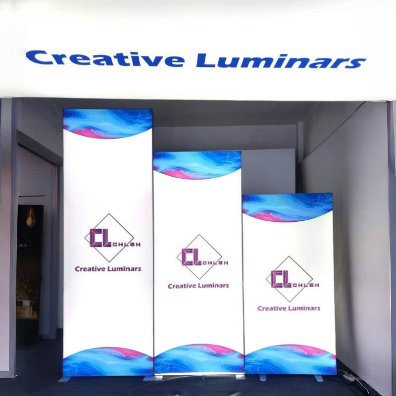 Creative Luminars Exclusive Free Standing Portable LED Fabric Lightbox Supports Various Size Configuration