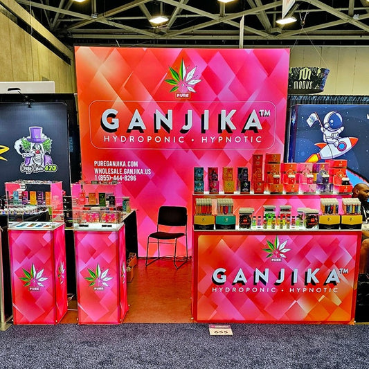 Modular Backlit 10 x 10 Trade Show Displays with Exhibition Counter