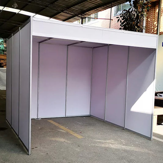 Modular 3x3 Exhibition Booth Stand with Roof Design For Markets Stalls