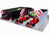 Modular Formula Racing Pit Garage Walling | Custom Race Pit Partitions