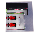 Modular Formula Racing Pit Garage Walling | Custom Race Pit Partitions