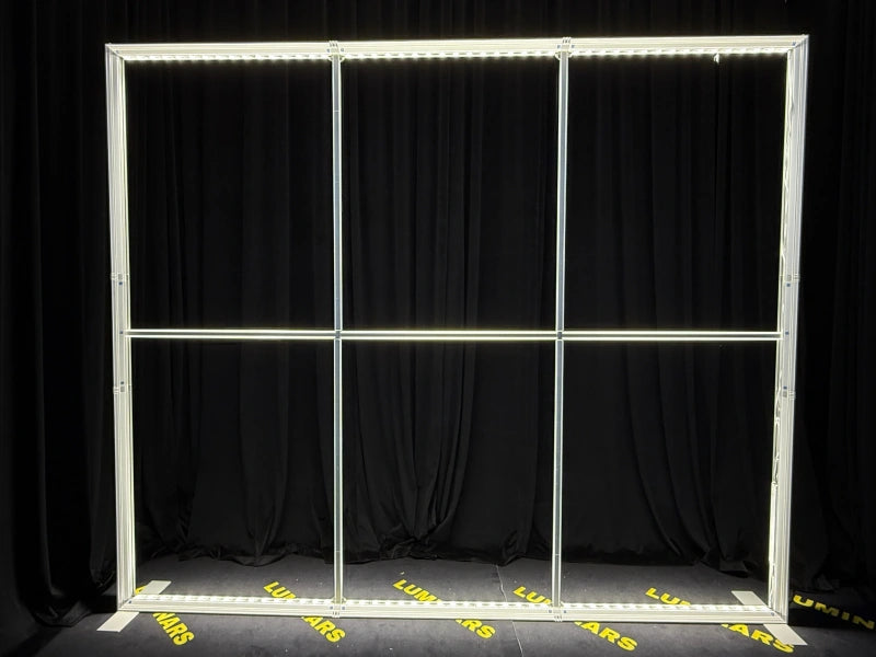 Portable LED Backlit Trade Show Lightboxes With Custom SEG Tension Fabric Graphic