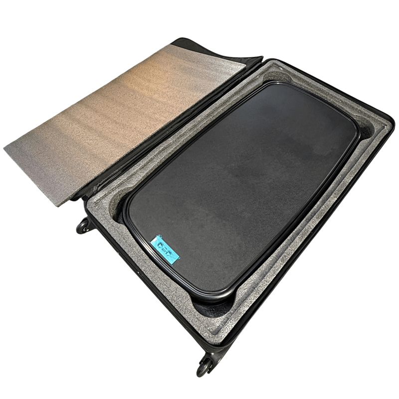 Electric Automatic Lifting Portable Backlit Trade Show Counter