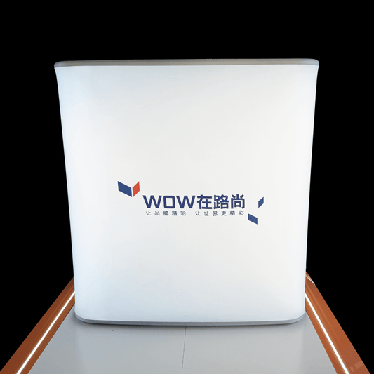 Portable Lift Support Backlit Pop Up Exhibition Counter
