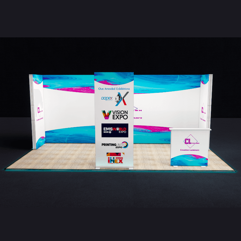 Led Display Framed Booth Portable and Easy to Set Up 10x20 LED Frame Exhibition Display