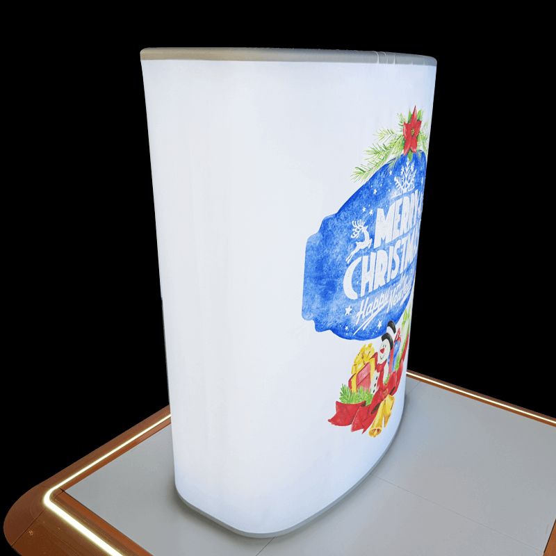 Portable Lighting Lift Support Pop Up Trade Show Counter