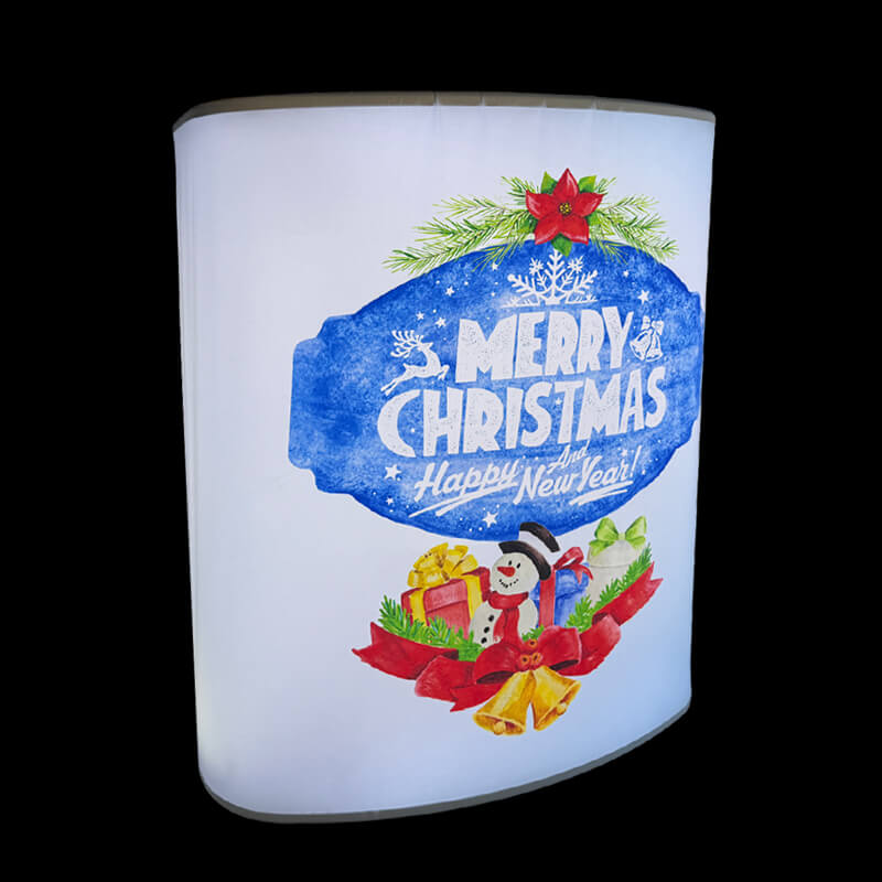 Portable Lift Support Backlit Pop Up Exhibition Counter