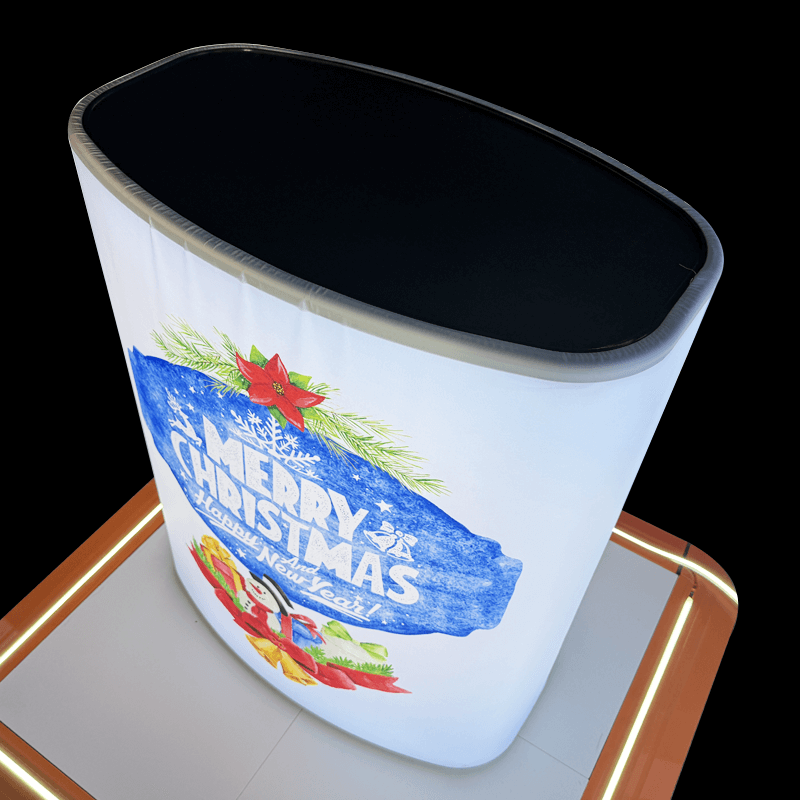 Portable Lighting Lift Support Pop Up Trade Show Counter