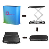 Portable Lift Support Backlit Pop Up Exhibition Counter