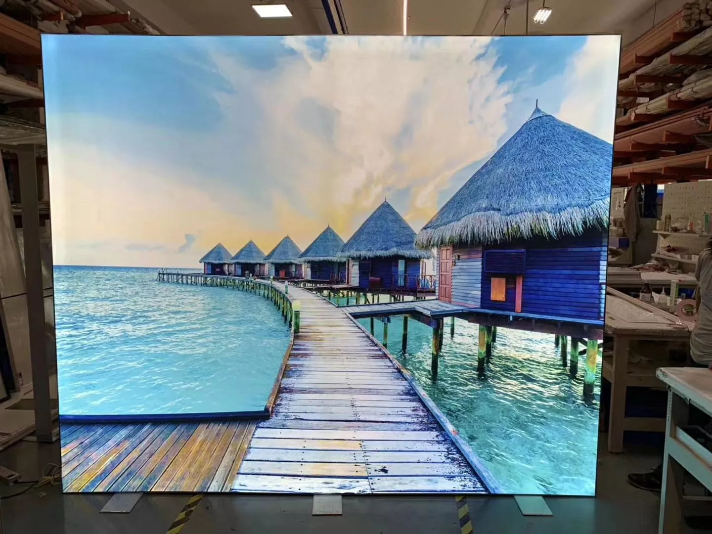 Frameless SEG Fabric Lightbox Modular Display