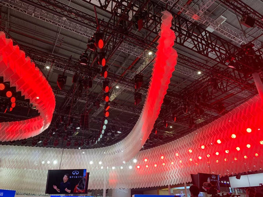 Black Coated Heavy Duty Spigot Lighting Truss Structure for Auto Show