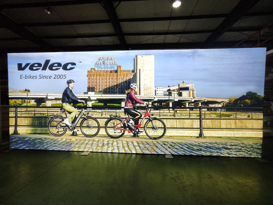 Inline Type Portable Display Stands For Bike Exhibitions