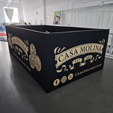 Custom SEG Graphic Non-backlit Hanging Sign For Cigar Show Booth Banner