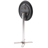 Foldable ABS Round Bar Table Portable Black Cocktail Table Exhibition Furniture for Trade Shows and Events