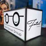 Visual Impact Large Backlit Fabric Lightbox Trade Show Table
