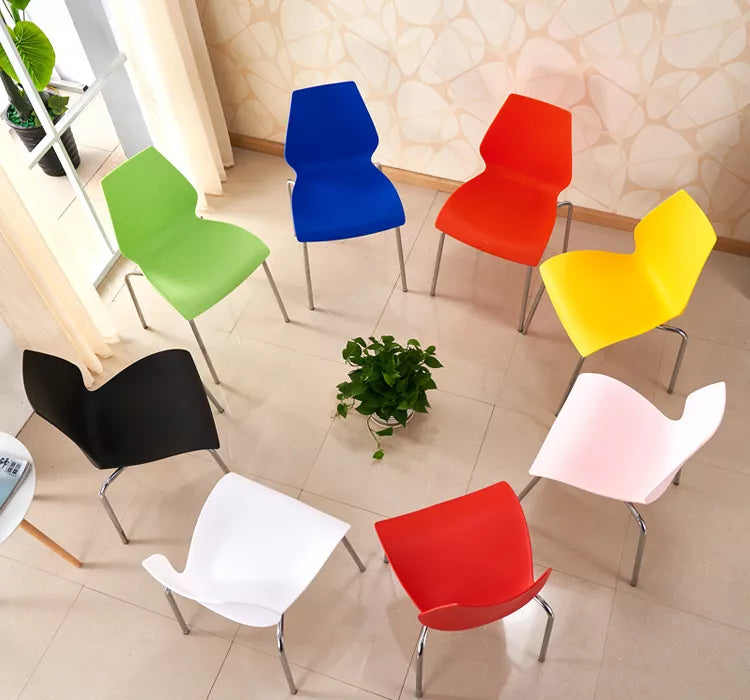 White Trade Show Portable Plastic Chair