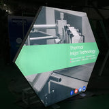 20'x20' Backlit Trade Show Booth SEG Fabric Display Design