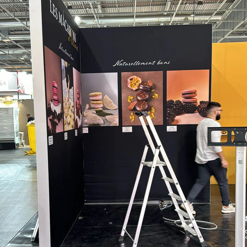 Backlit Hanging Banner Rectangular Structure For SIAL Paris Food Show