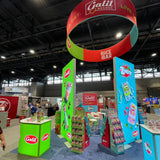 20x20 Customized Island Exhibition Booth Displays Design For Expo West