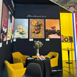 Backlit Hanging Banner Rectangular Structure For SIAL Paris Food Show