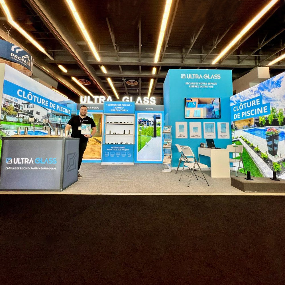 10x20ft Trade Show Exhibit Booths with Storage and Showcase