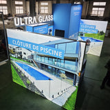 10x20ft Trade Show Exhibit Booths with Storage and Showcase
