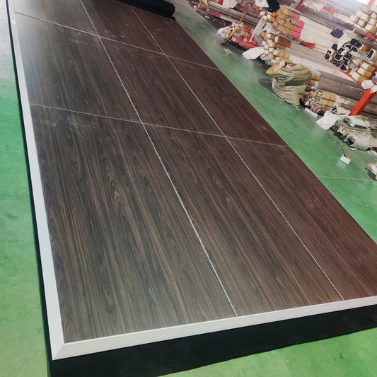 Exhibition Flooring with Elegant Wooden Textures and Diverse Options