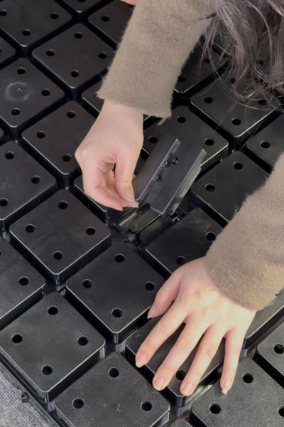 Modular ABS Trade Show Flooring With aluminum edge and LED Strips